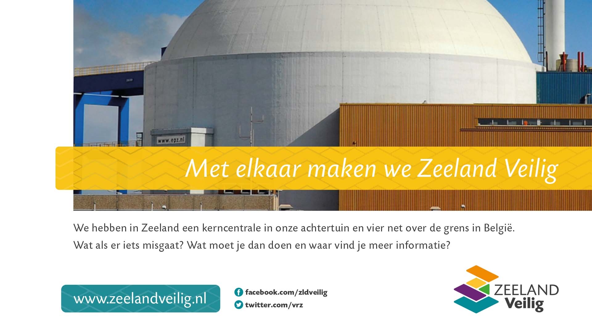 Poster Zeeland Veilig - Nucleair (liggend 16:9) 2021