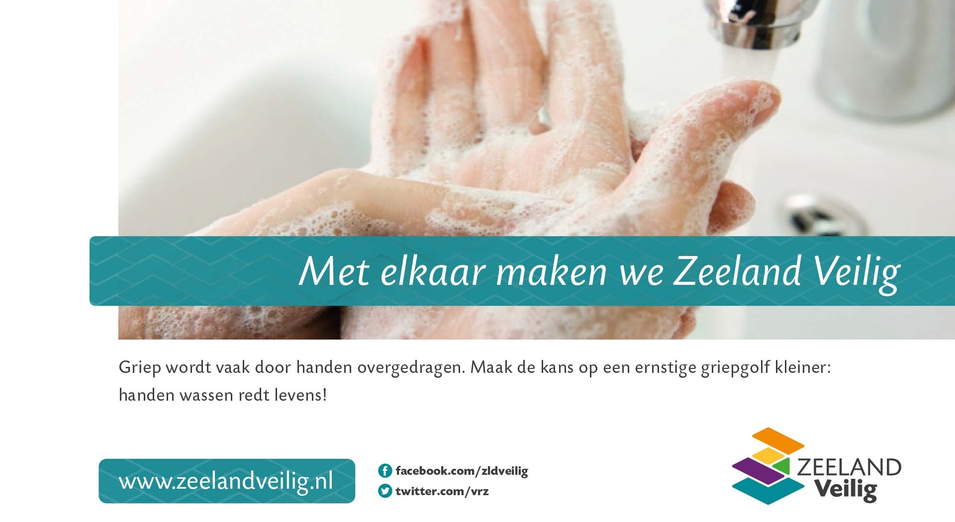 Poster Zeeland Veilig - Ziektegolf en epidemie (liggend 16:9) 2021
