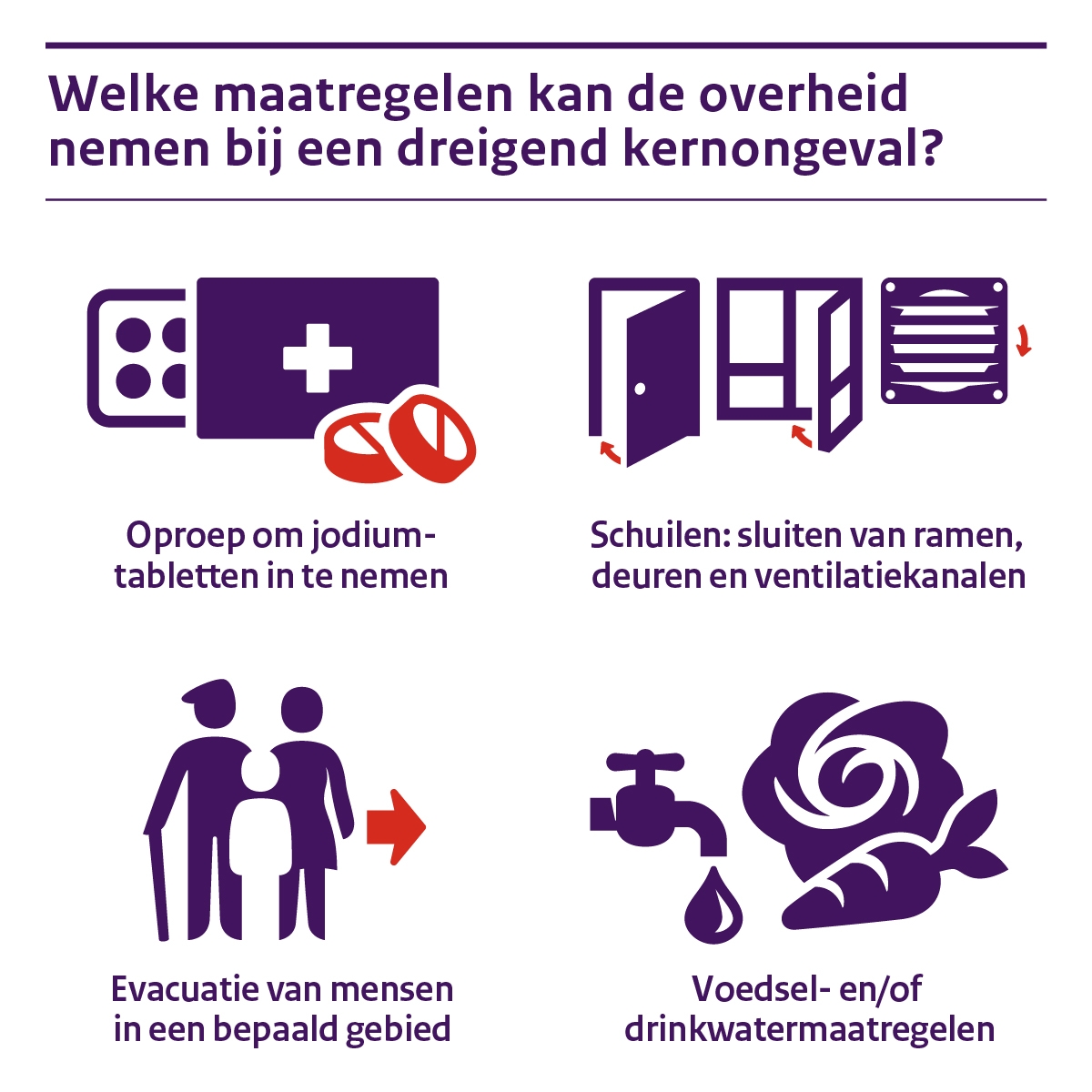 Wat doet overheid bij kernongeval?
