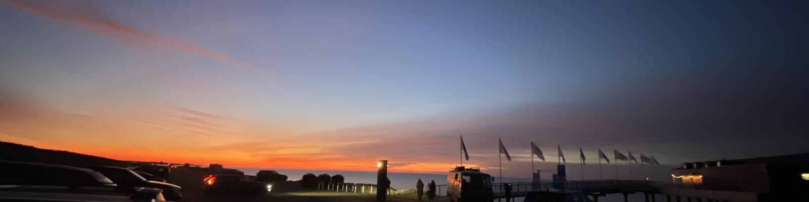 zonsondergang brouwersdam