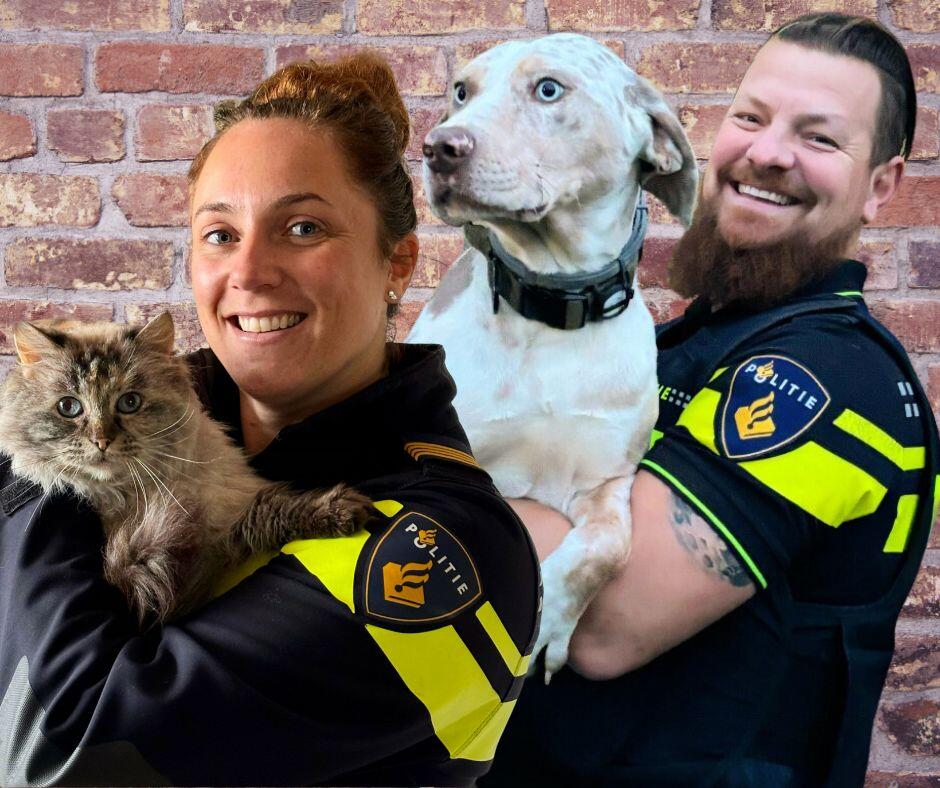 foto Faye en Bas van dierenpolitie