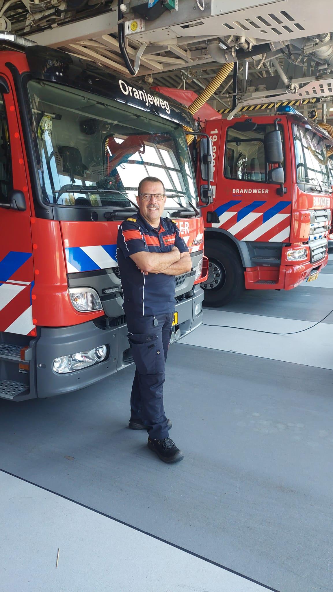 Alfred van den Berge, brandweerman