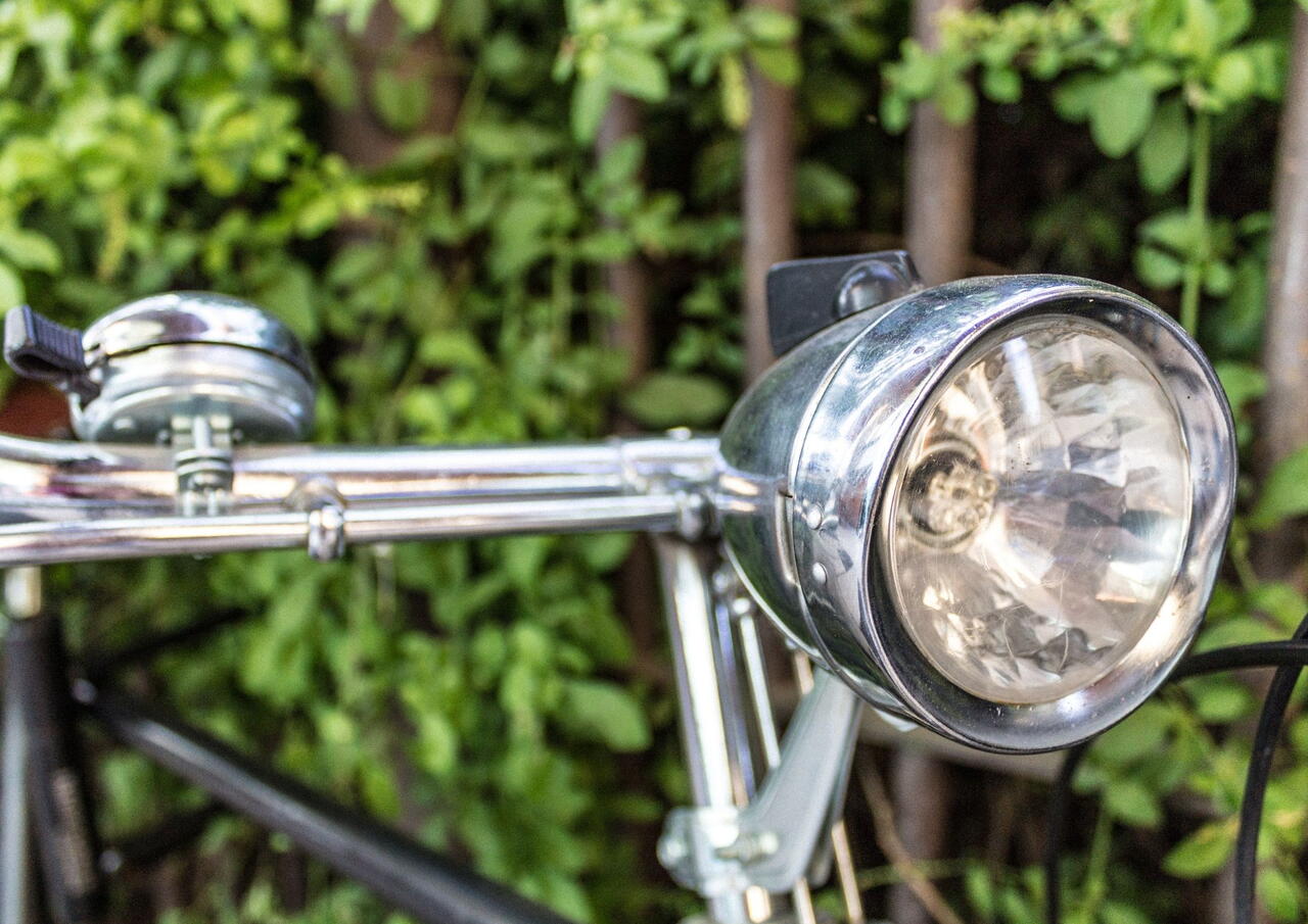 Koplamp van fiets