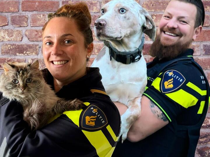 foto Faye en Bas van dierenpolitie