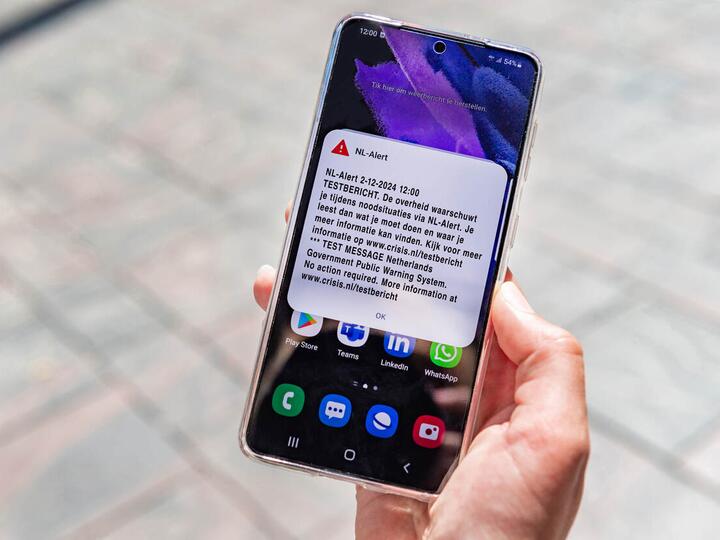 NL-Alert op telefoon